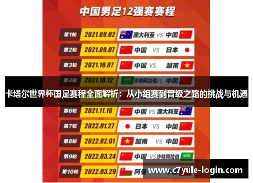 卡塔尔世界杯国足赛程全面解析：从小组赛到晋级之路的挑战与机遇