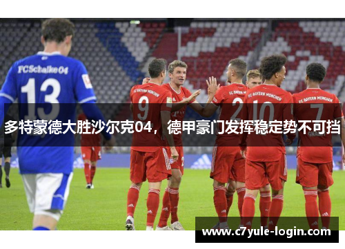 多特蒙德大胜沙尔克04，德甲豪门发挥稳定势不可挡